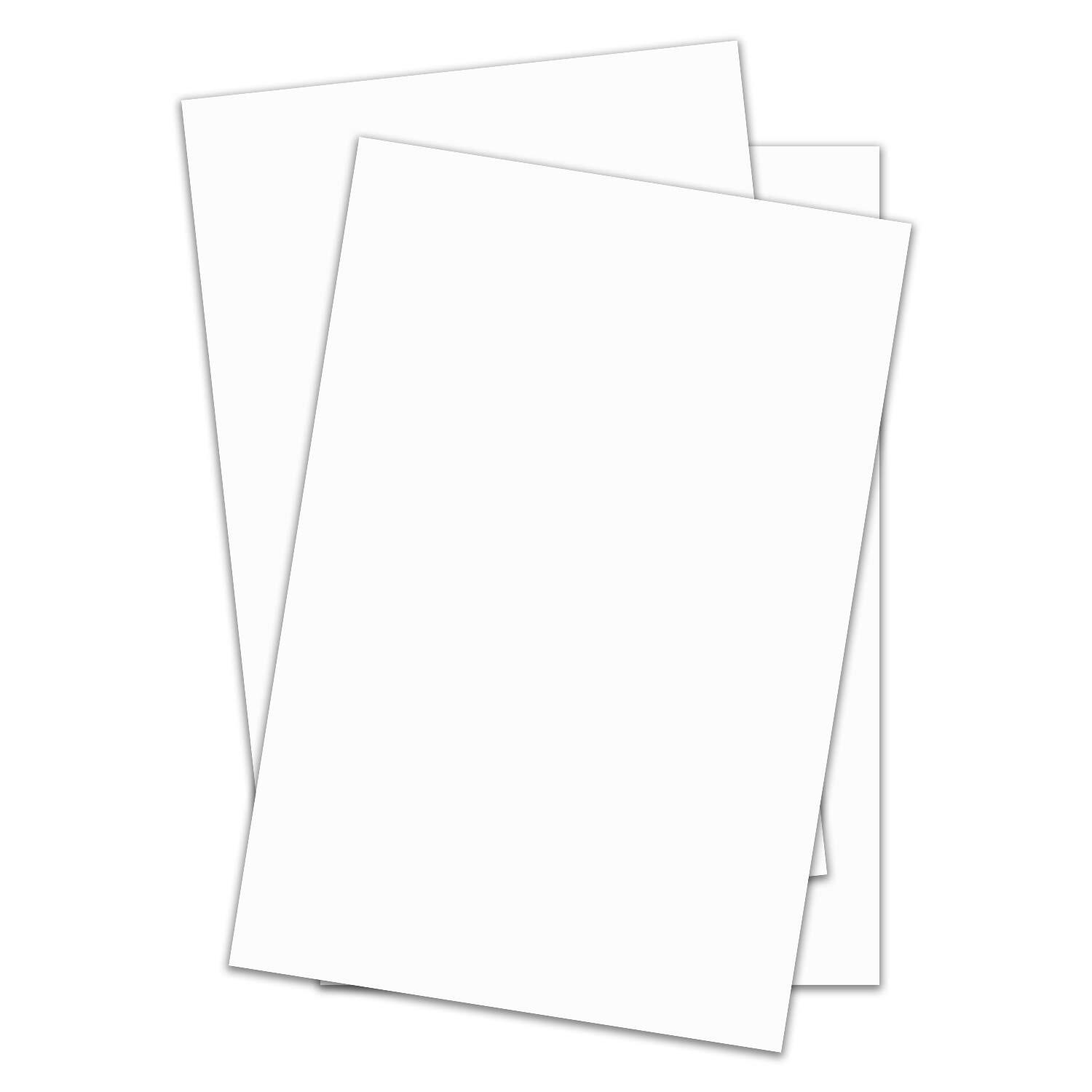 White Silk Matte Card Stock - 130lb Cover (300gsm) - 50 Pk (Choose Your Size)