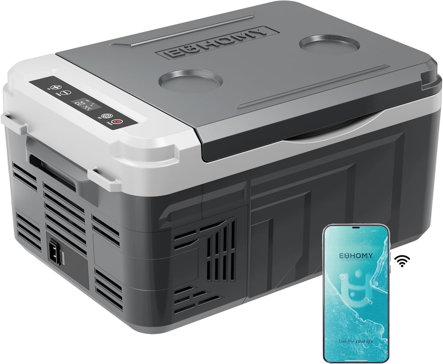 12V Car Refrigerator Freezer Portable Compressor Cooler APP Control for Camping