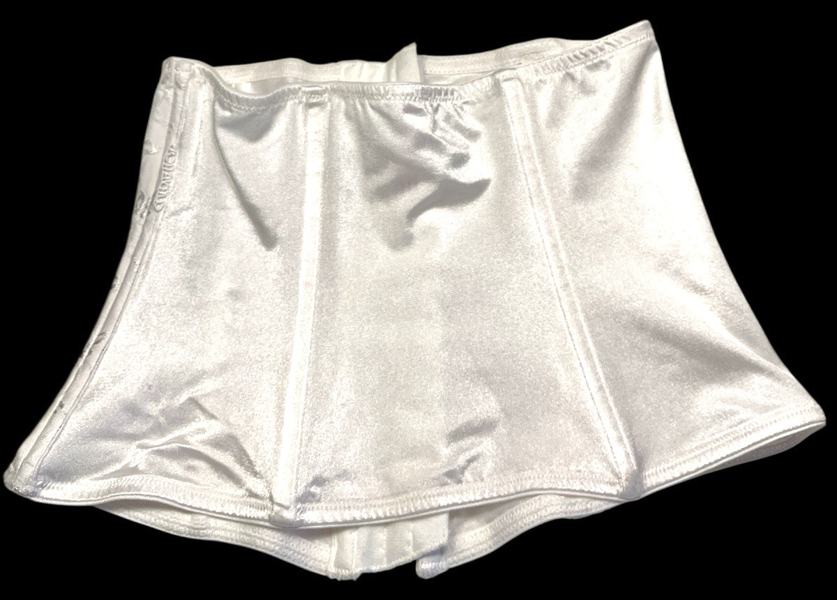 Curvation Underbust Corset Bustier Women XL White Shapewear Floral Lace Bridal