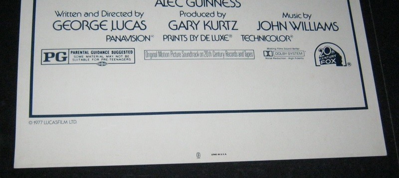 Original STAR WARS Rare Video Style Insert 14" X 36" Rolled L@@K