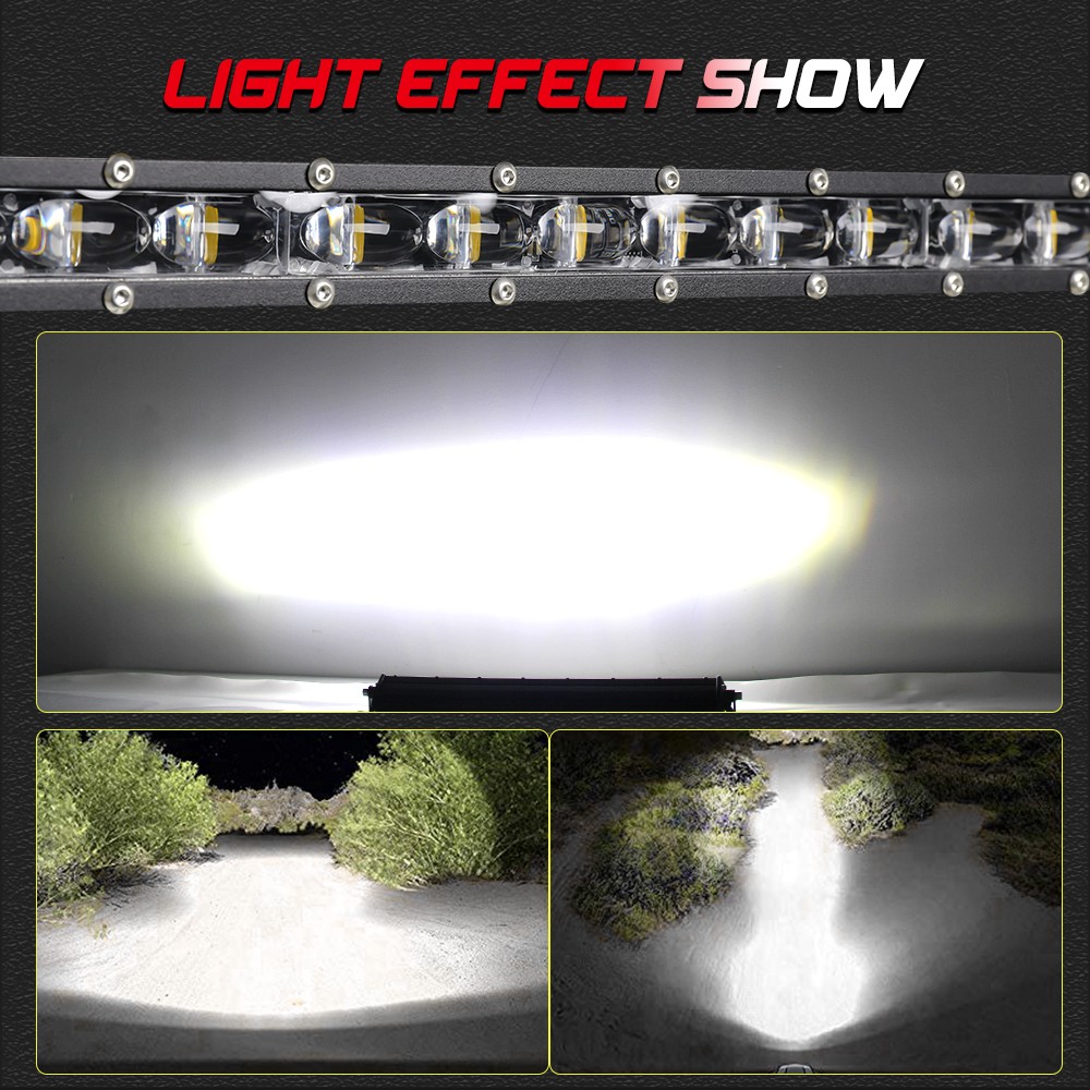 7 inch 24W Spot Flood LED Work Light Bar Fog Lamp Offroad Driving Truck SUV ATV