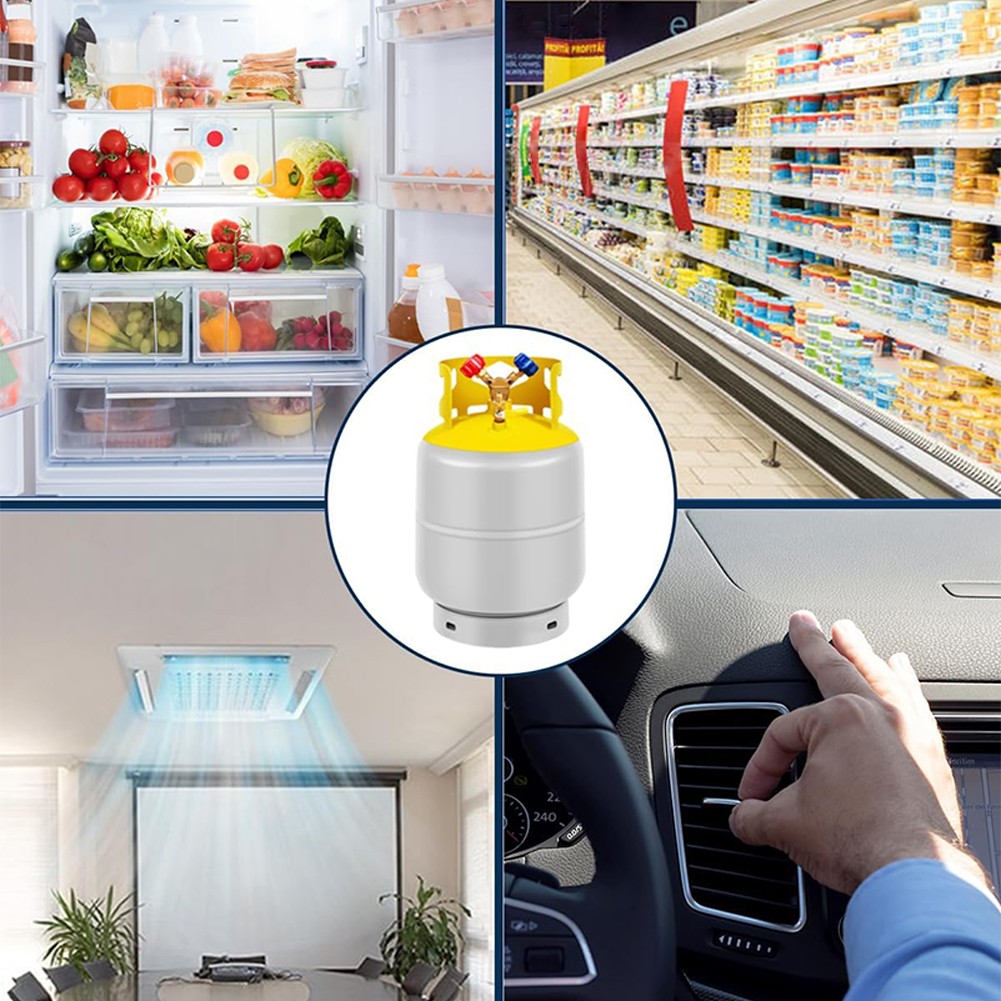 Refrigerant Recovery Reclaim 30lb Cylinder Tank 400PSI Liquid Rated Y Valve