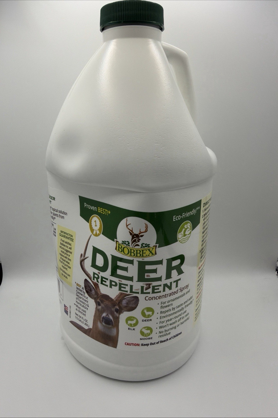 Bobbex Deer Elk Moose Deterrent Concentrate 64 Oz (Half Gallon)