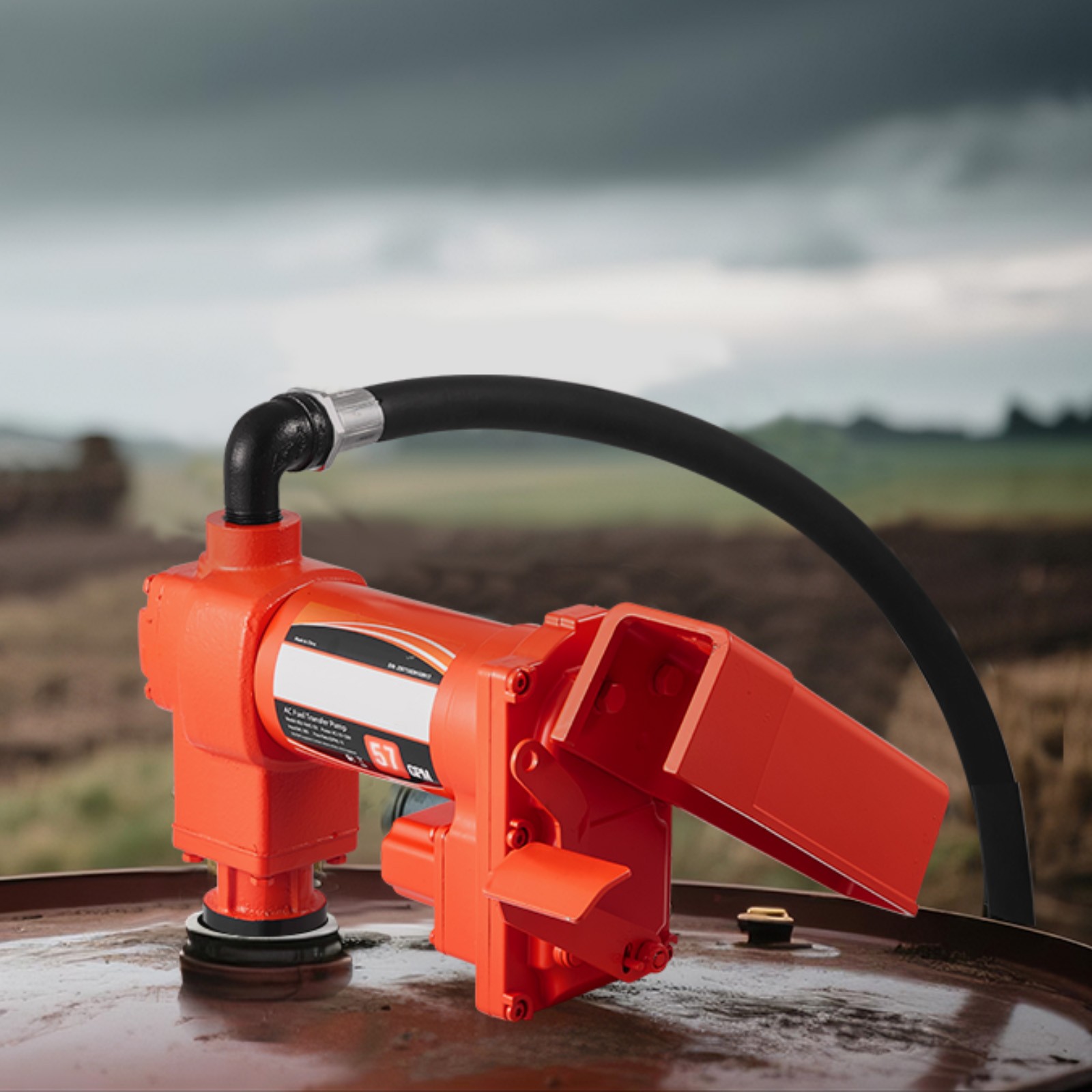 Uimoso Electric Fuel Transfer Pump 110V for Diesel, Oil, and Kerosene, 15 GPM