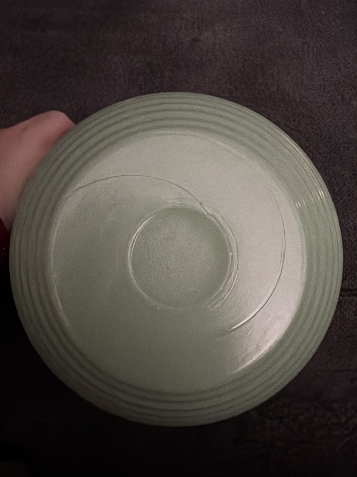 VINTAGE JADEITE HONEYCOMB MIXING BOWL 9”, Fire King Bowl, Butter Dish, Jade S&P
