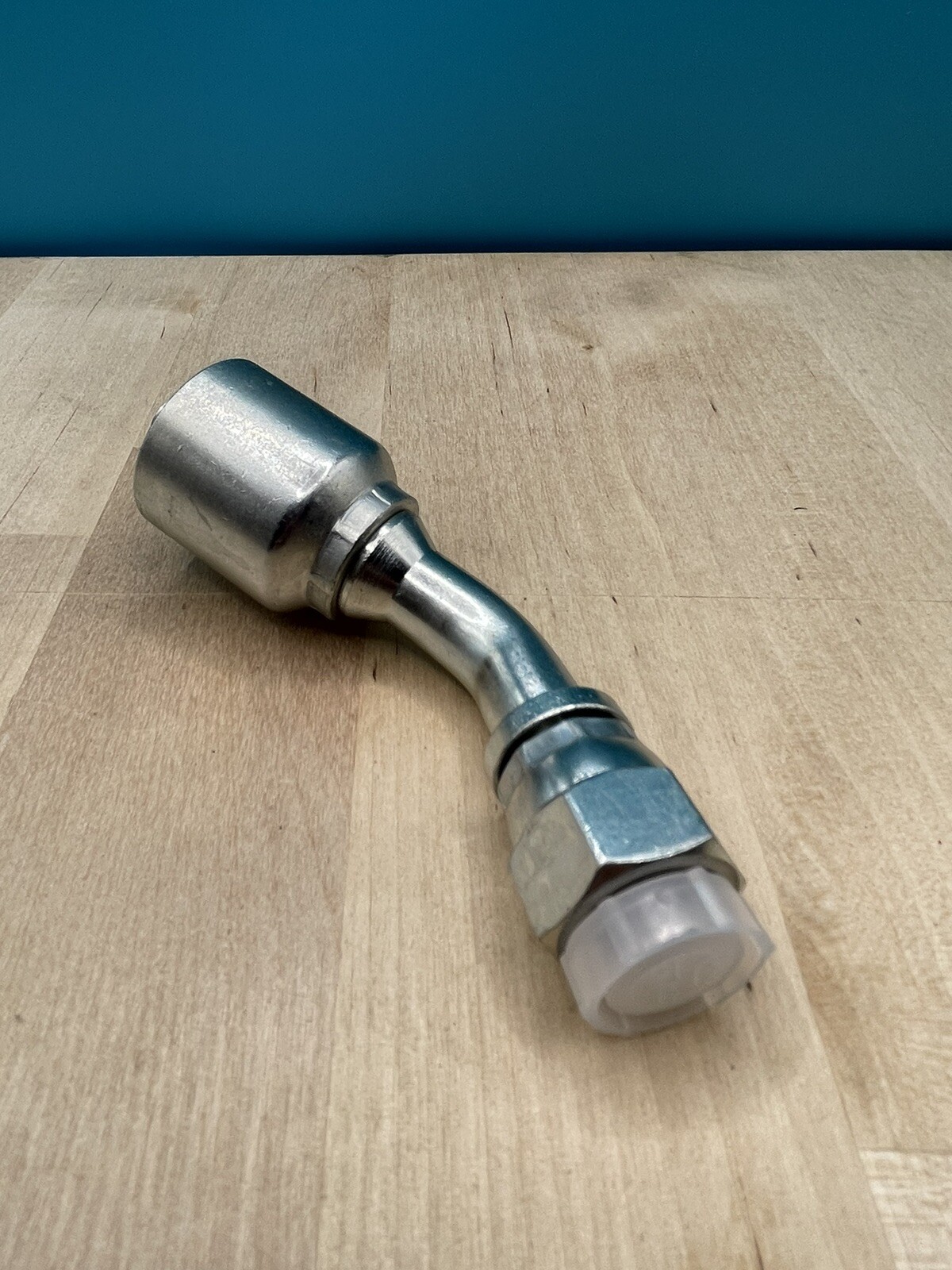 6 Parker Style 13743-6-6 Hydraulic Hose Crimp Fittings 3/8” Hose X 3/8” FJIC 45