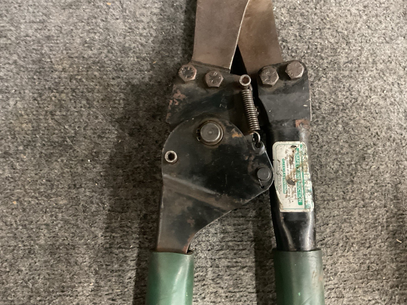 Lot of 2 Greenlee 756 Ratchet Cable Cutters