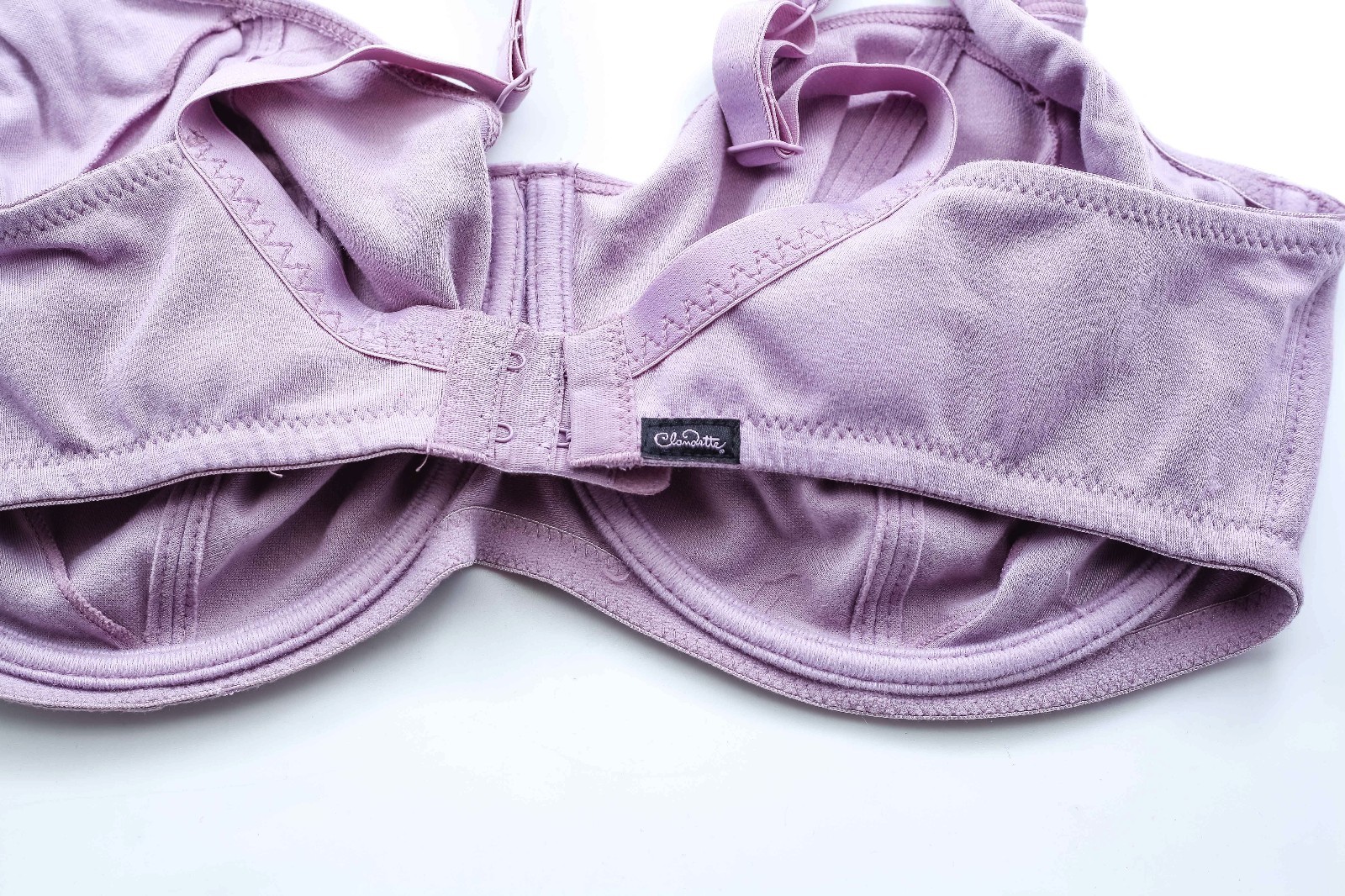 LOVE CLAUDETTE COMFORT COOL COTTON UNLINED SWEARTHEART DEMI BRA MAUVE LAVENDER