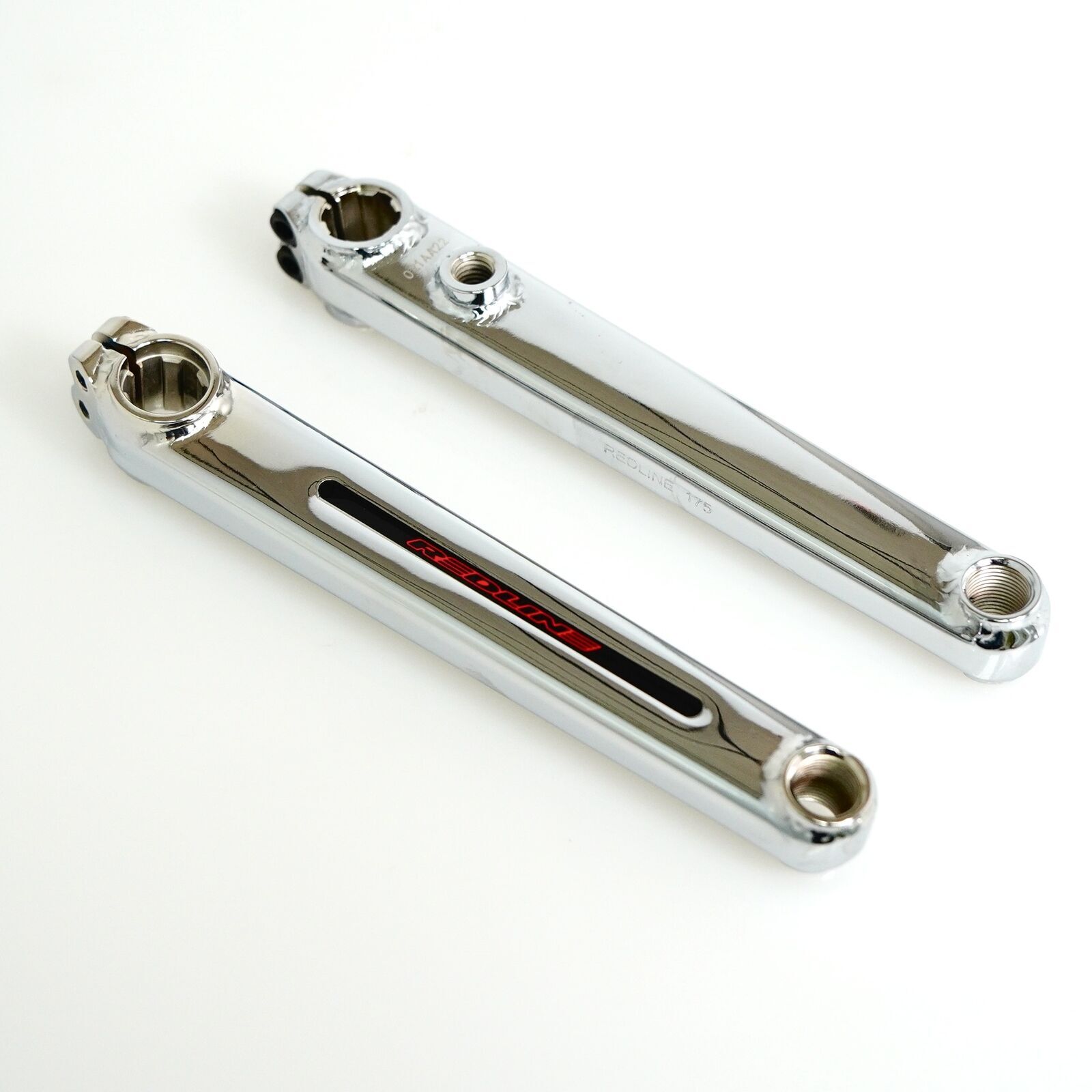 REDLINE FLIGHT Cranks BMX Crank Arms BMX 3-piece Cranks 175 mm Chrome Old School