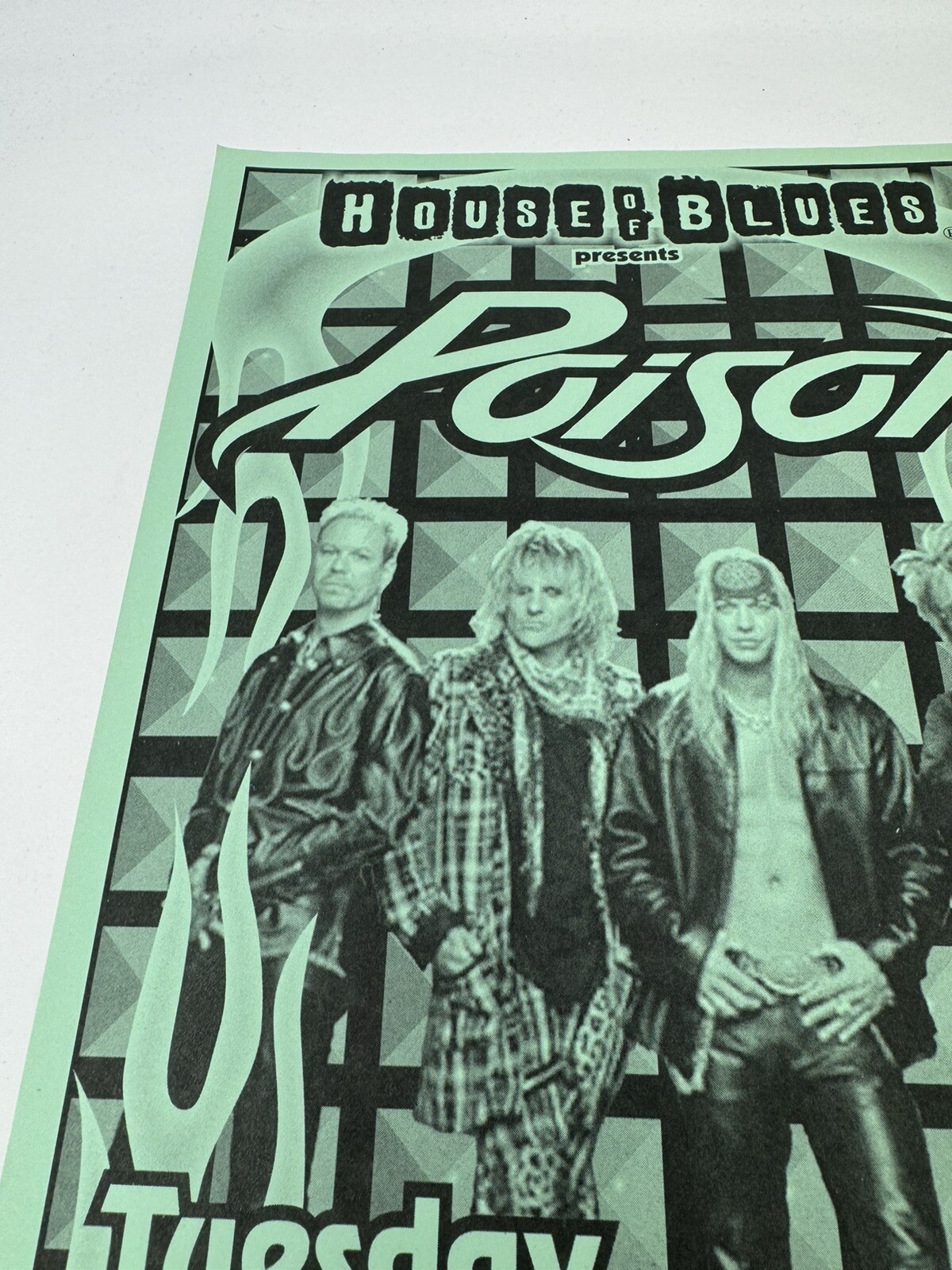 Poison House Of Blues Concert Poster 11x17” Show Live Concert Metal