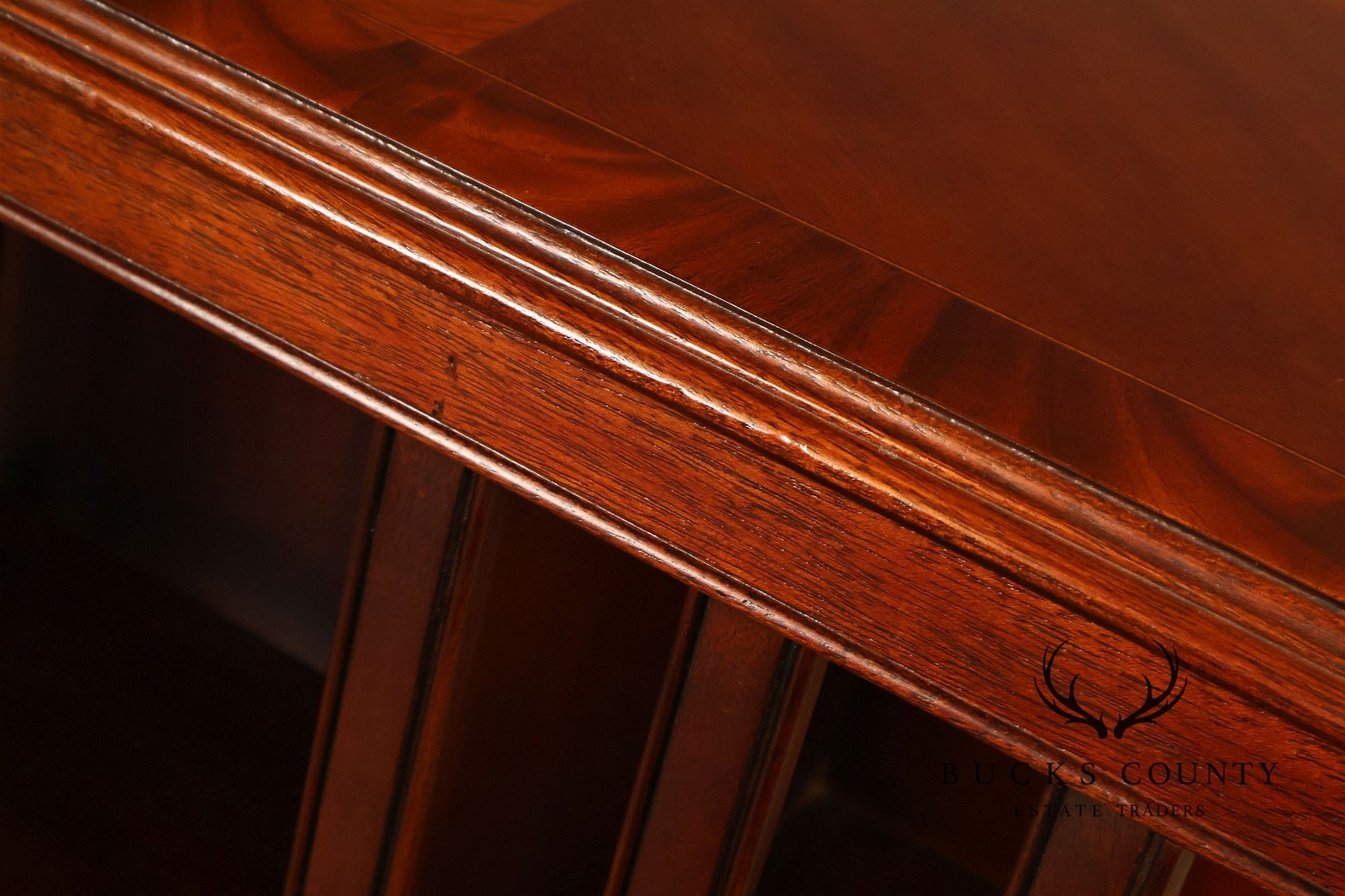 Edwardian Style Mahogany Inlaid Revolving Bookcase