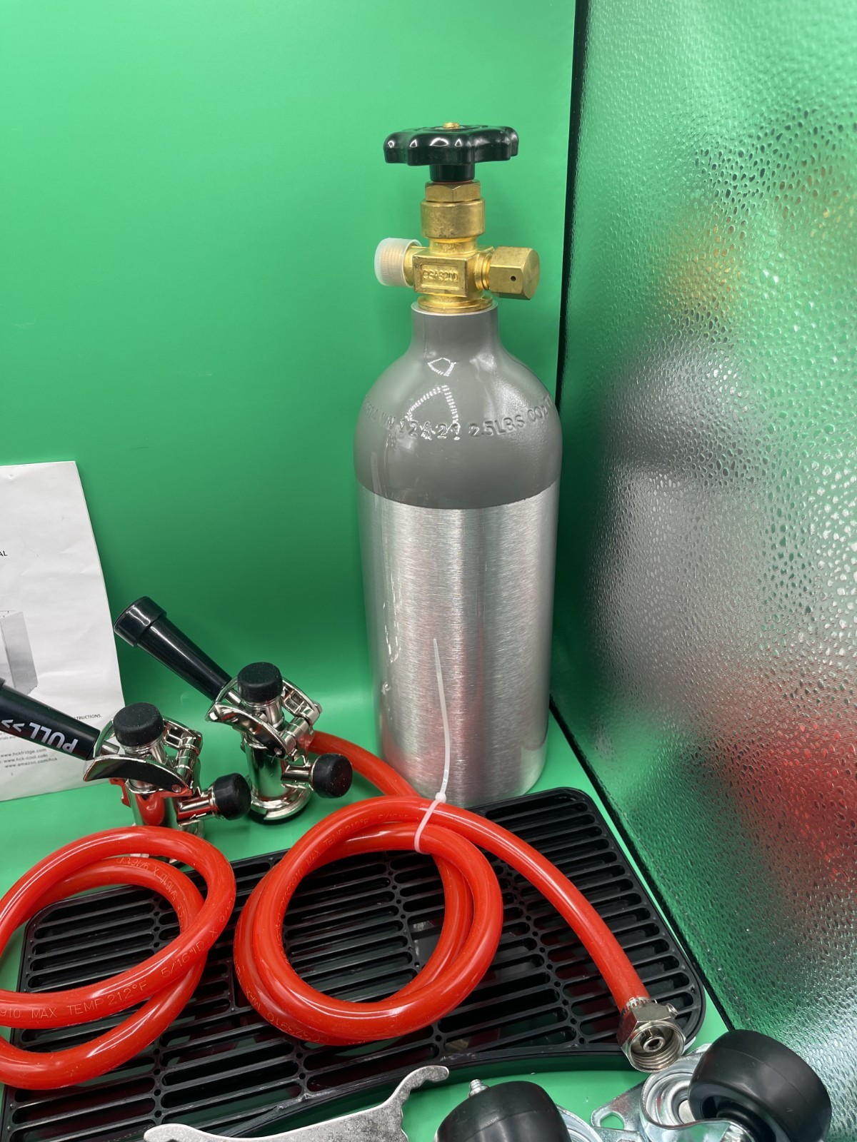 HCK Triple Tap Beer Kegerator Conversion Kit Stainless Tower w/Regulator