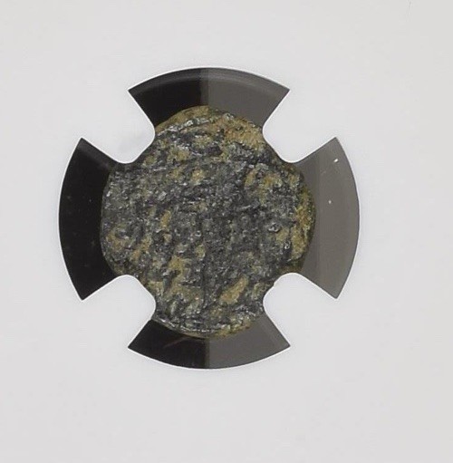 NGC John Hyrcanus I Widows Mite Bronze Prutah Judaea HIGH GRADE BC137-135