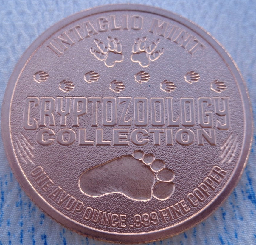 1 oz. BIGFOOT #1 Cryptozoology Series .999 fine copper round