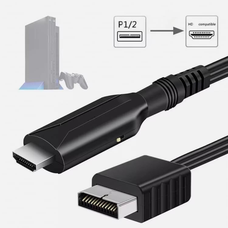 For Sony PS1 PS2 to HDMI Adapter Cable Game Console Audio Video Converter Lot