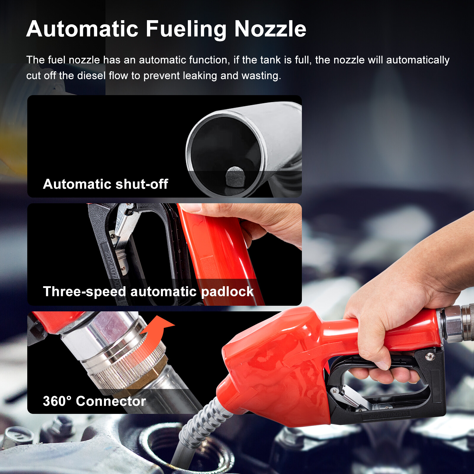 LoJok 4-Color Portable 52 Gallon Diesel Tank with 12V Electric Transfer Pump