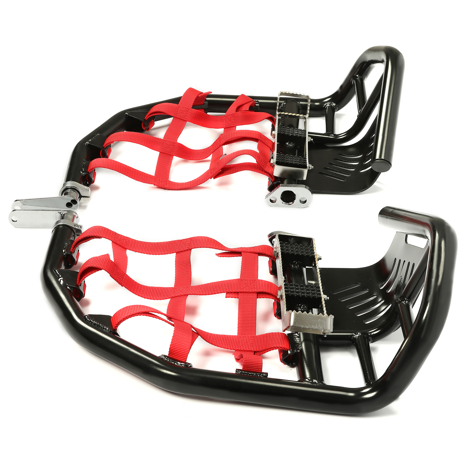 For Honda Sportrax 400 TRX 400EX 400X Nerf Bars Pro Peg Black Bars Red Nets -New