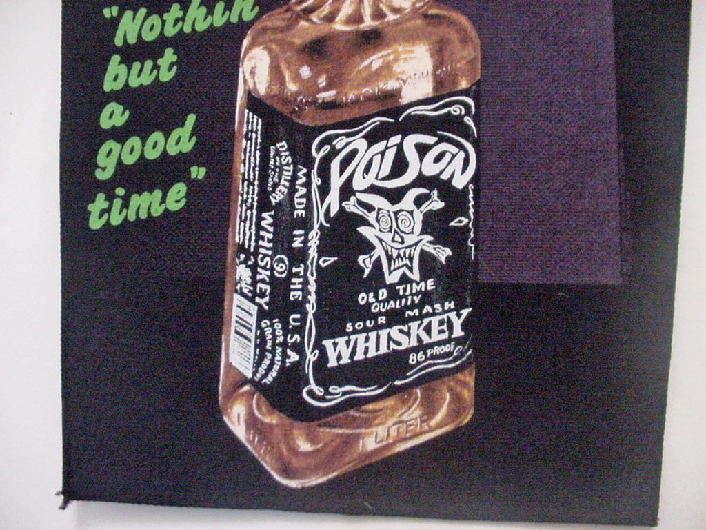 VINTAGE POISON BACK PATCH - ROCK BAND 1980'S- Free shipping US