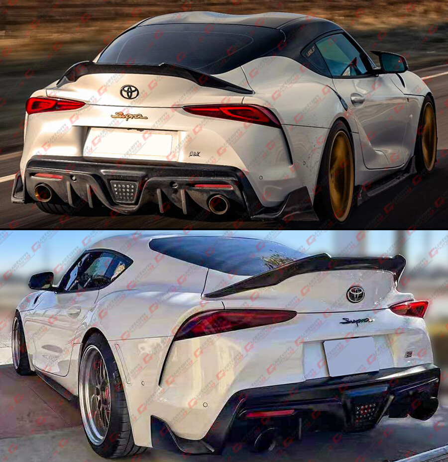 FOR 2020-2024 TOYOTA SUPRA A90 A91 CARBON FIBER JDM HIGHKICK TRUNK SPOILER WING