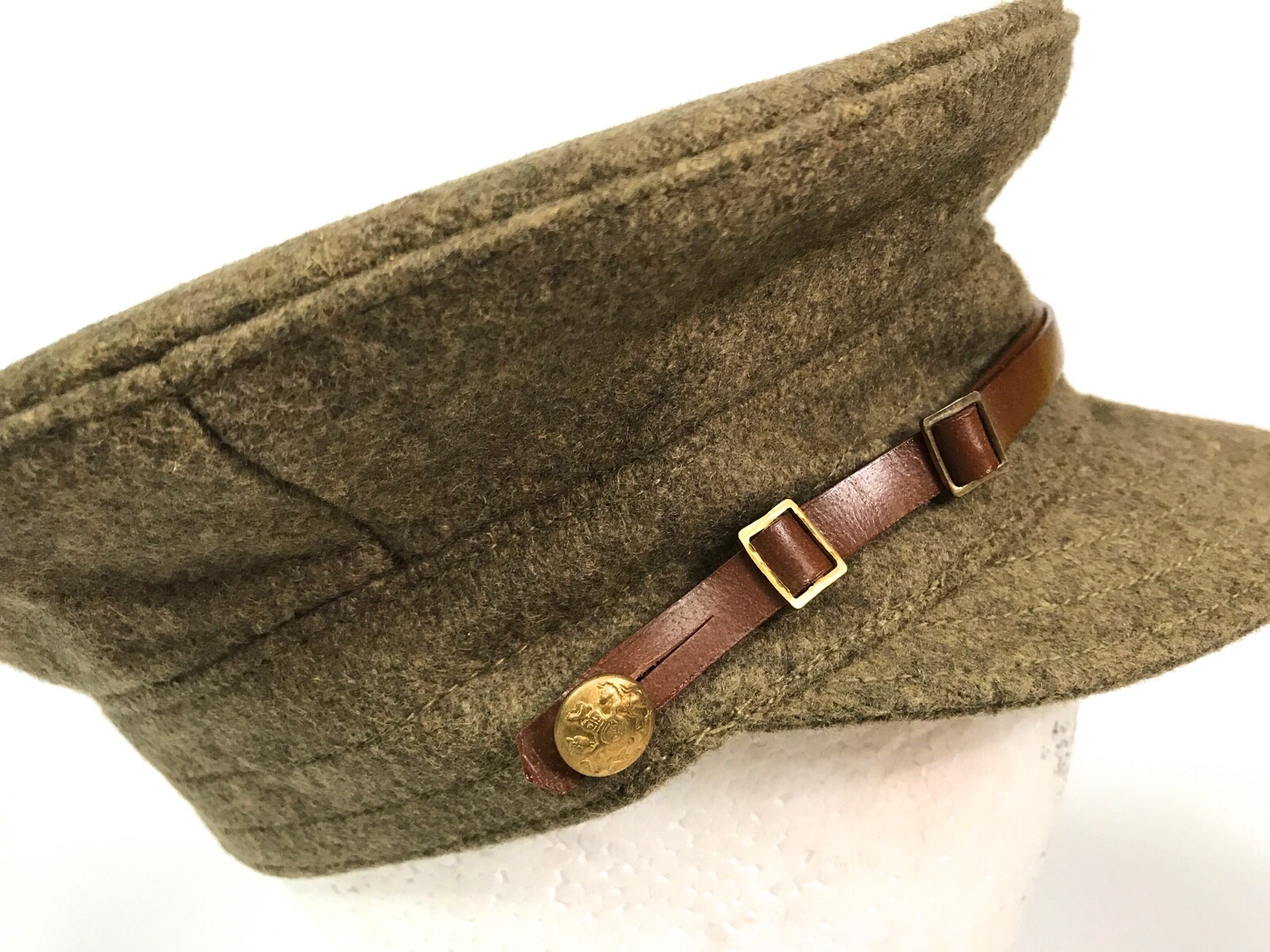 WWI BRITISH M1915 WOOL TRENCH CAP- MEDIUM