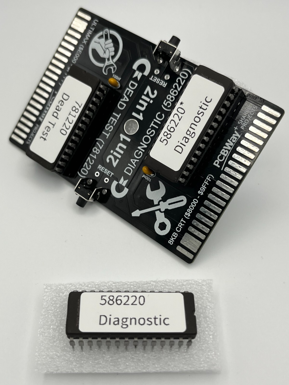 Commodore 64 Dead Test & Diagnostic Cartridge & Test Harness Set - USA seller