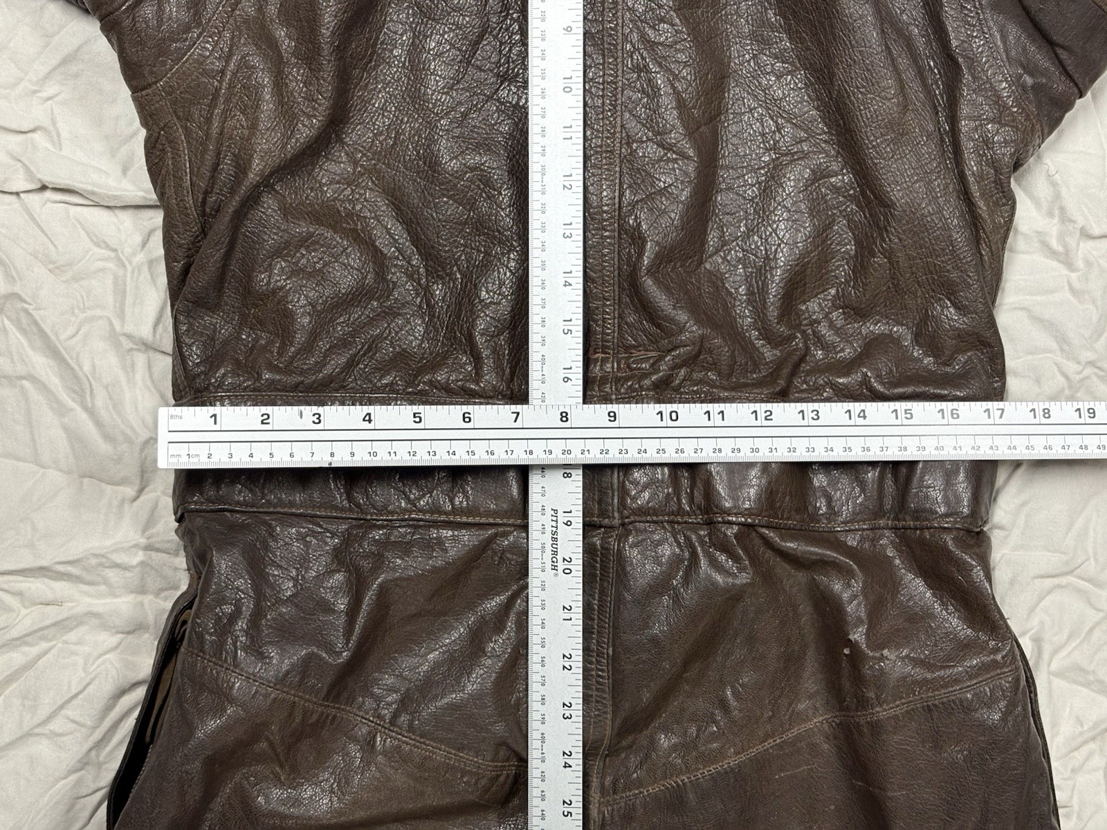 WWII US Navy Colvinex CFN-24 Leather Electrically Heated Flight Suit Size 40