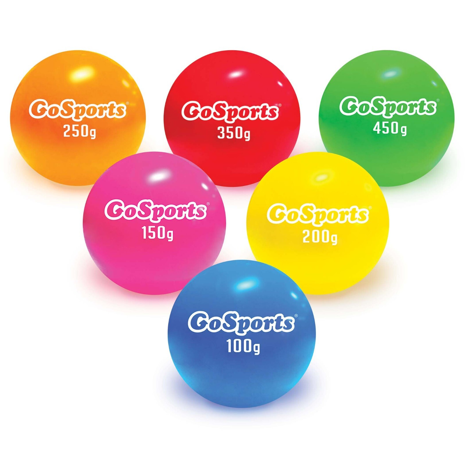 GoSports Plyometric Weighted Balls for Baseball & Softball Training - 6 Pack