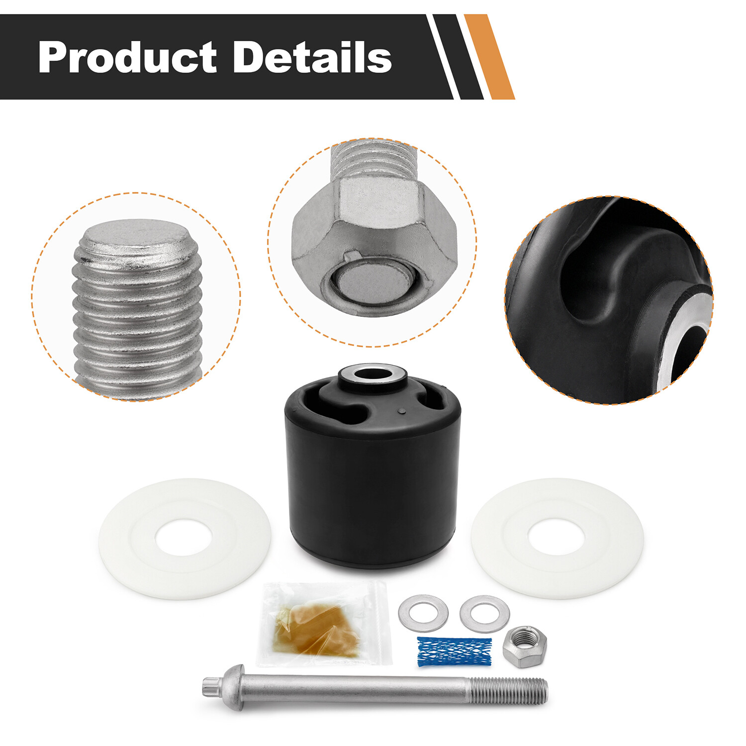 For Hendrickson Quick Align Pivot Bolt Bushing Kit S-24691 S-21166