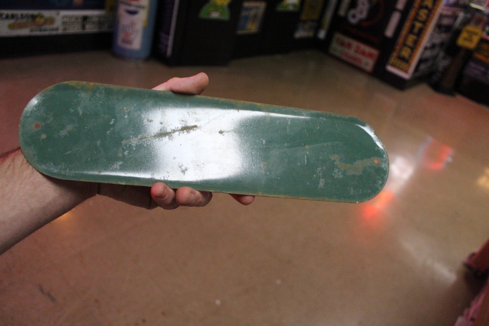 RARE 1950s PRENEZ UN PEPSI COLA STAMPED PAINTED METAL DOOR SIGN POP SODA COKE