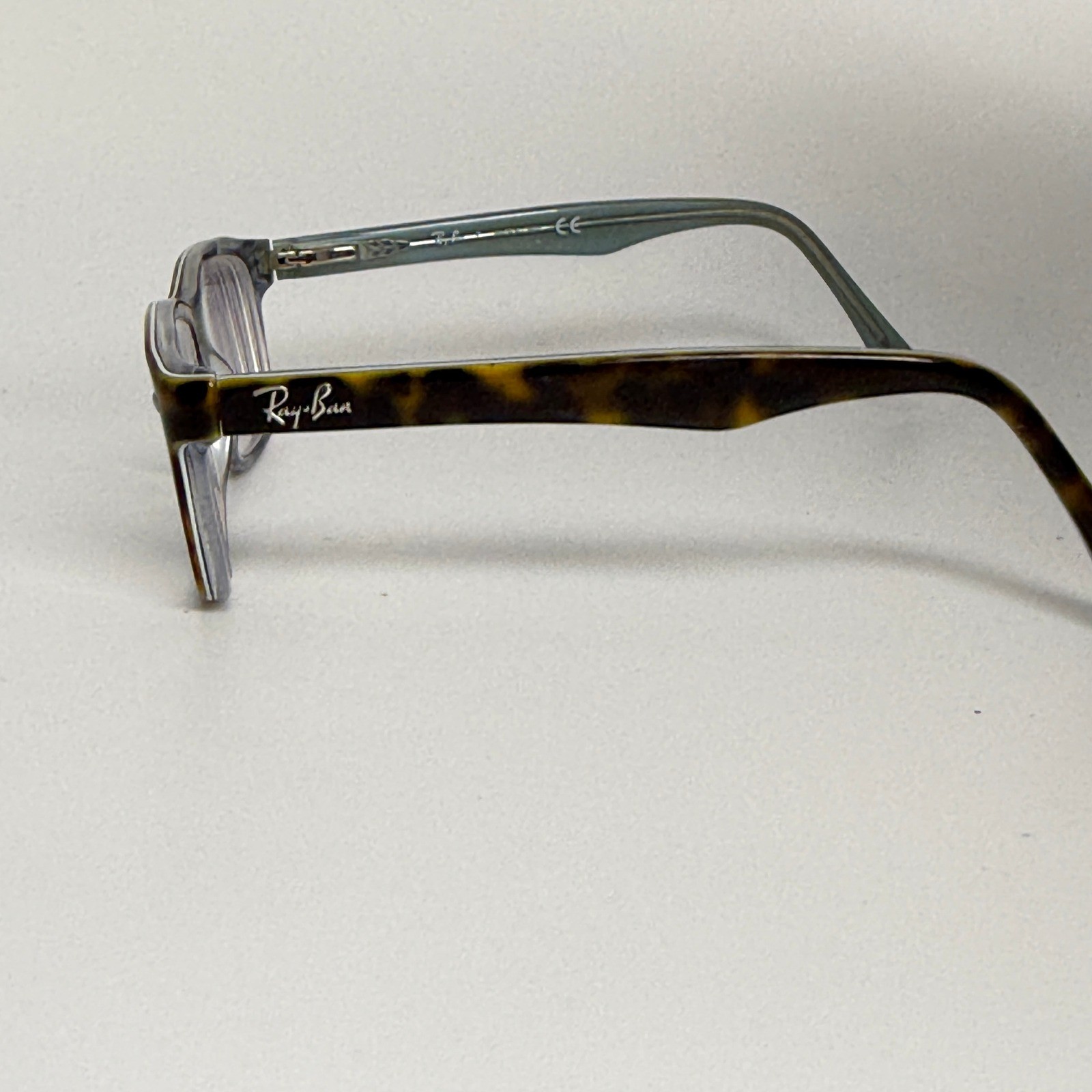 Ray-Ban RB 1531 3701 Tortoise Blue Eyeglasses Frames 48-16-130 Kids Boys 22255