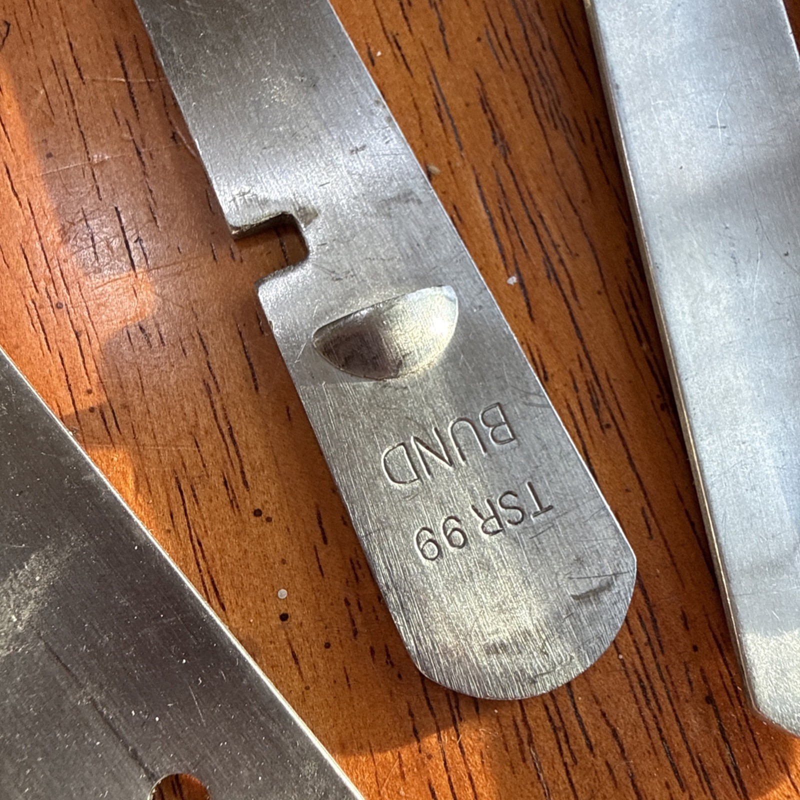 Original German Military Utensil Kit Knife Fork Spoon Can Bottle Opener