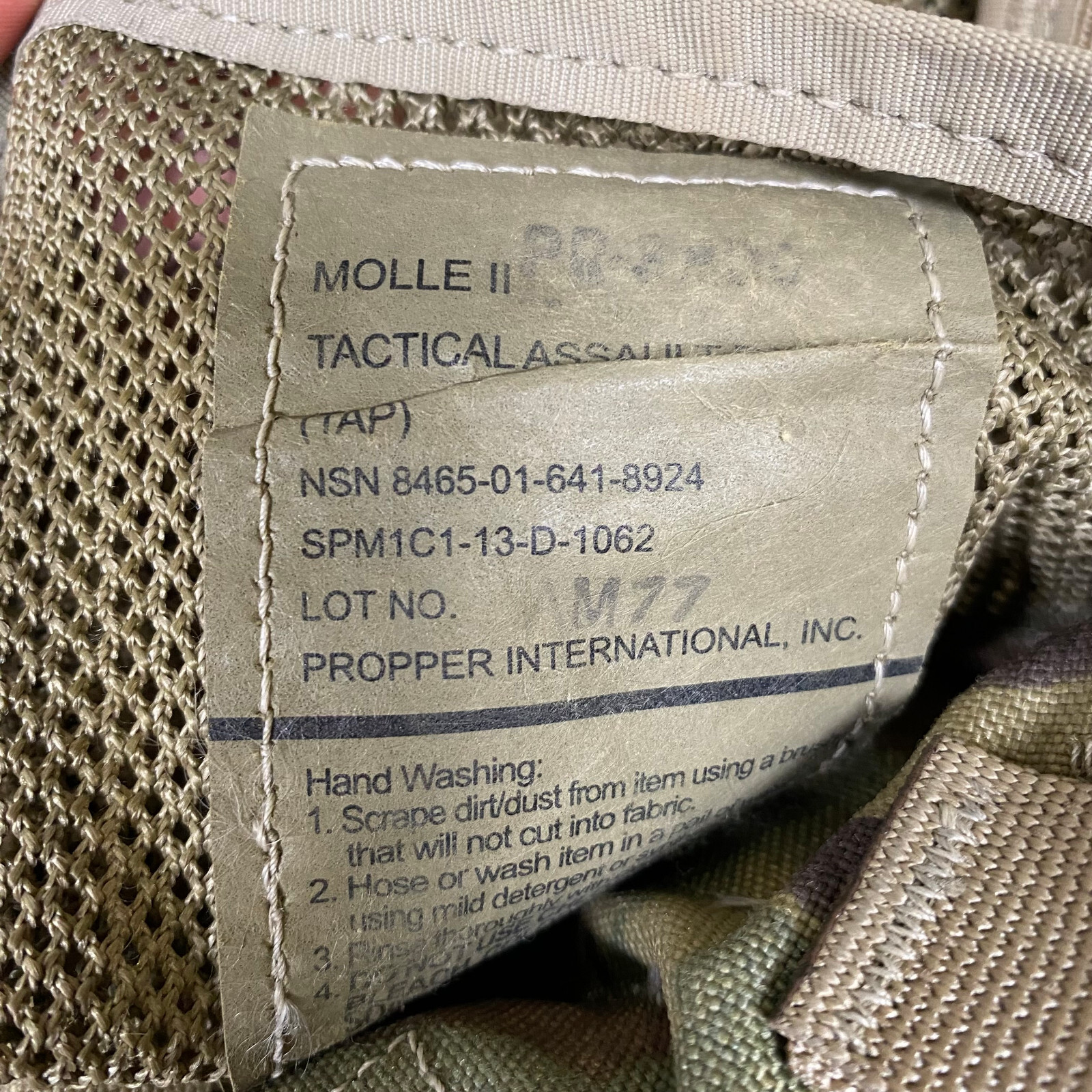 OCP Multicam TAP Panel Tactical Assault Chest Rig Harness Vest USGI ARMY MOLLE