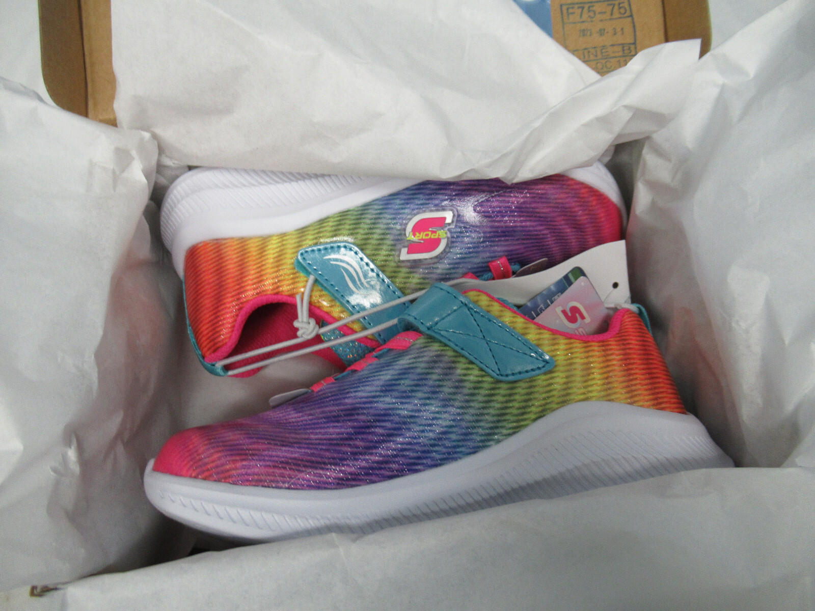 S Sport by Sketchers Girls Vivy Rainbow Multicolored Size 12 196989445076