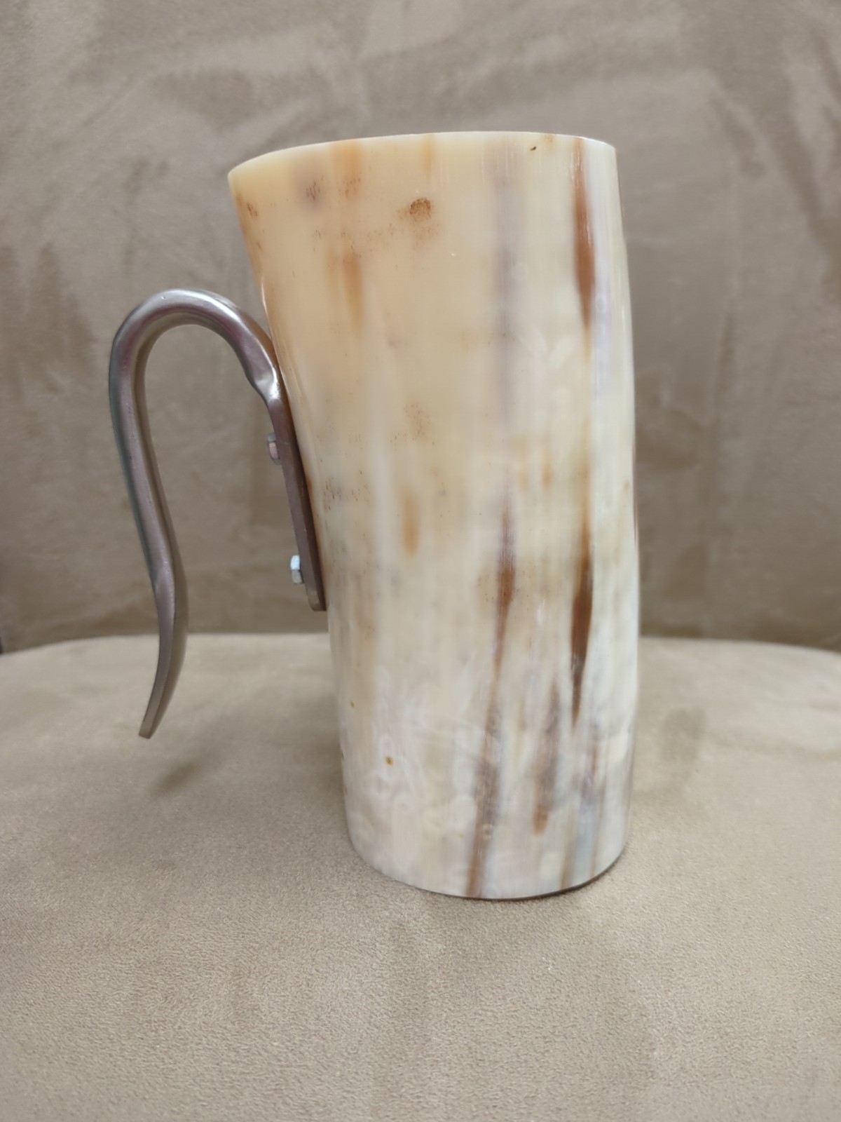 Carved Horn Mug