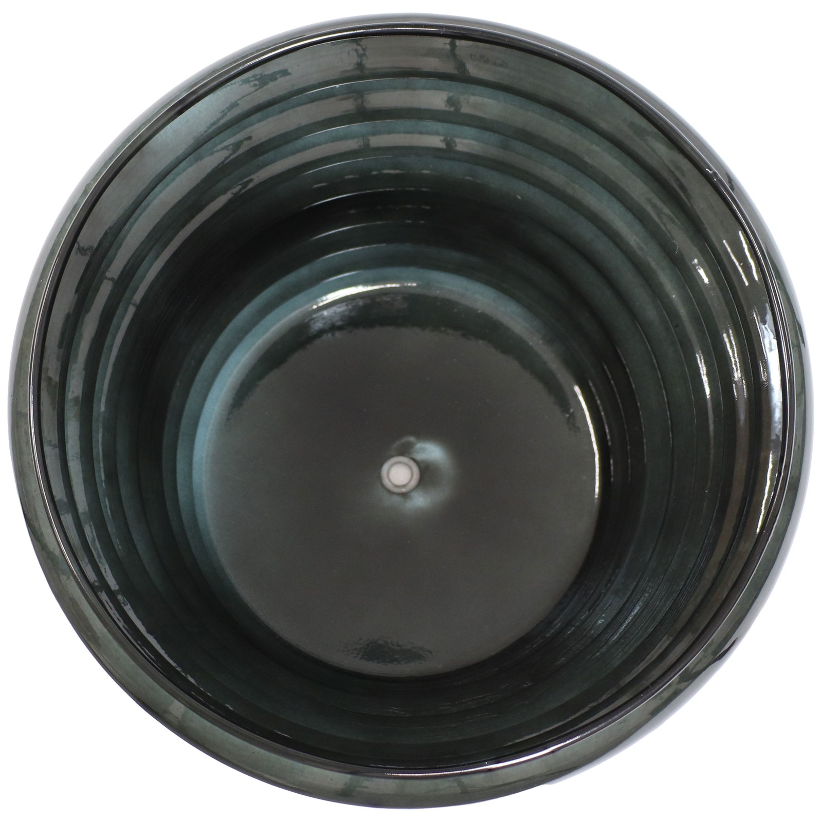 Molly Metal Planter - 12.5 in - Juniper Glaze - Set of 2 by Sunnydaze