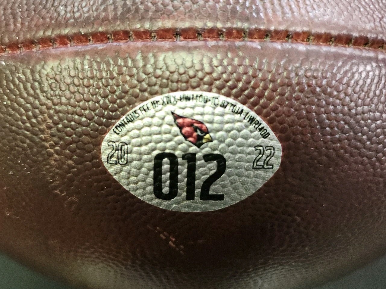 Arizona Cardinals 2022 Game Used Duke Football Ball 12 Prepped Rare