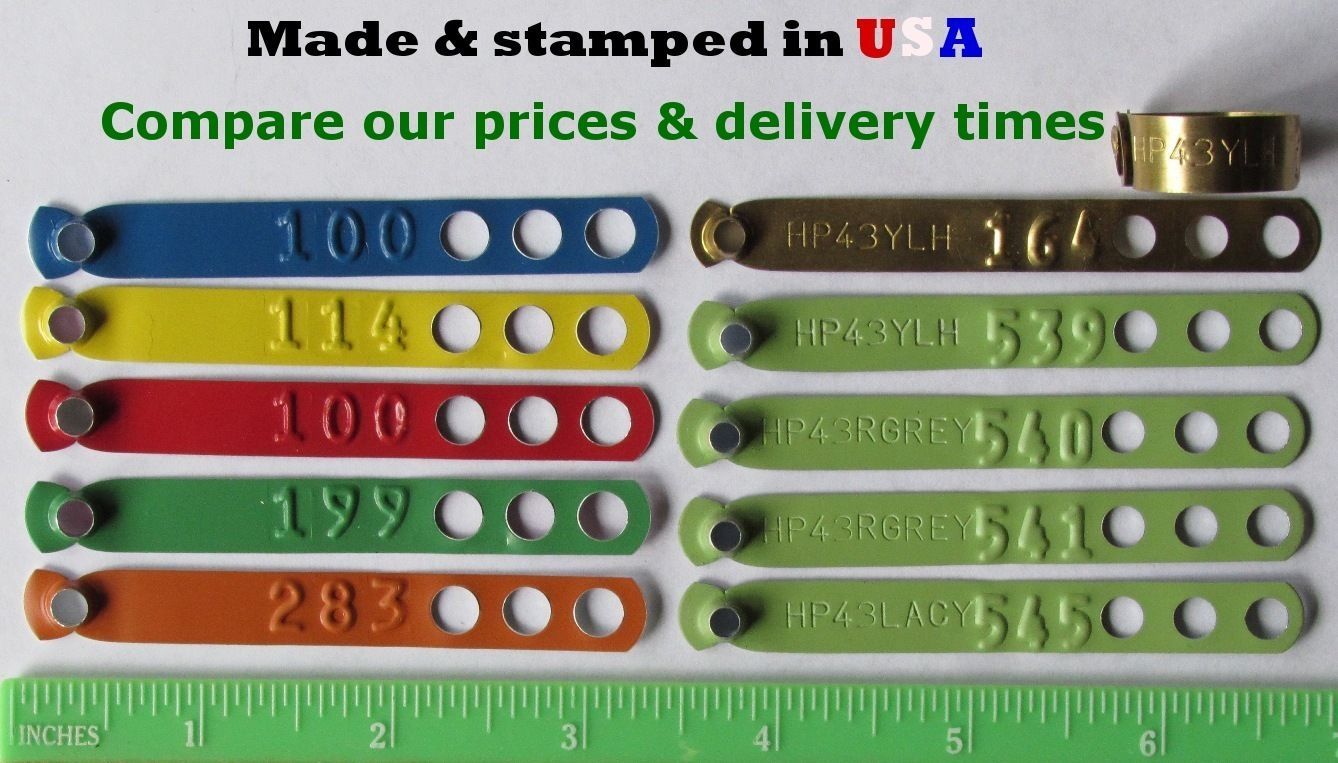 Leg Bands Customized Personalized Custom Chicken Poultry Leg ID Rings Tags