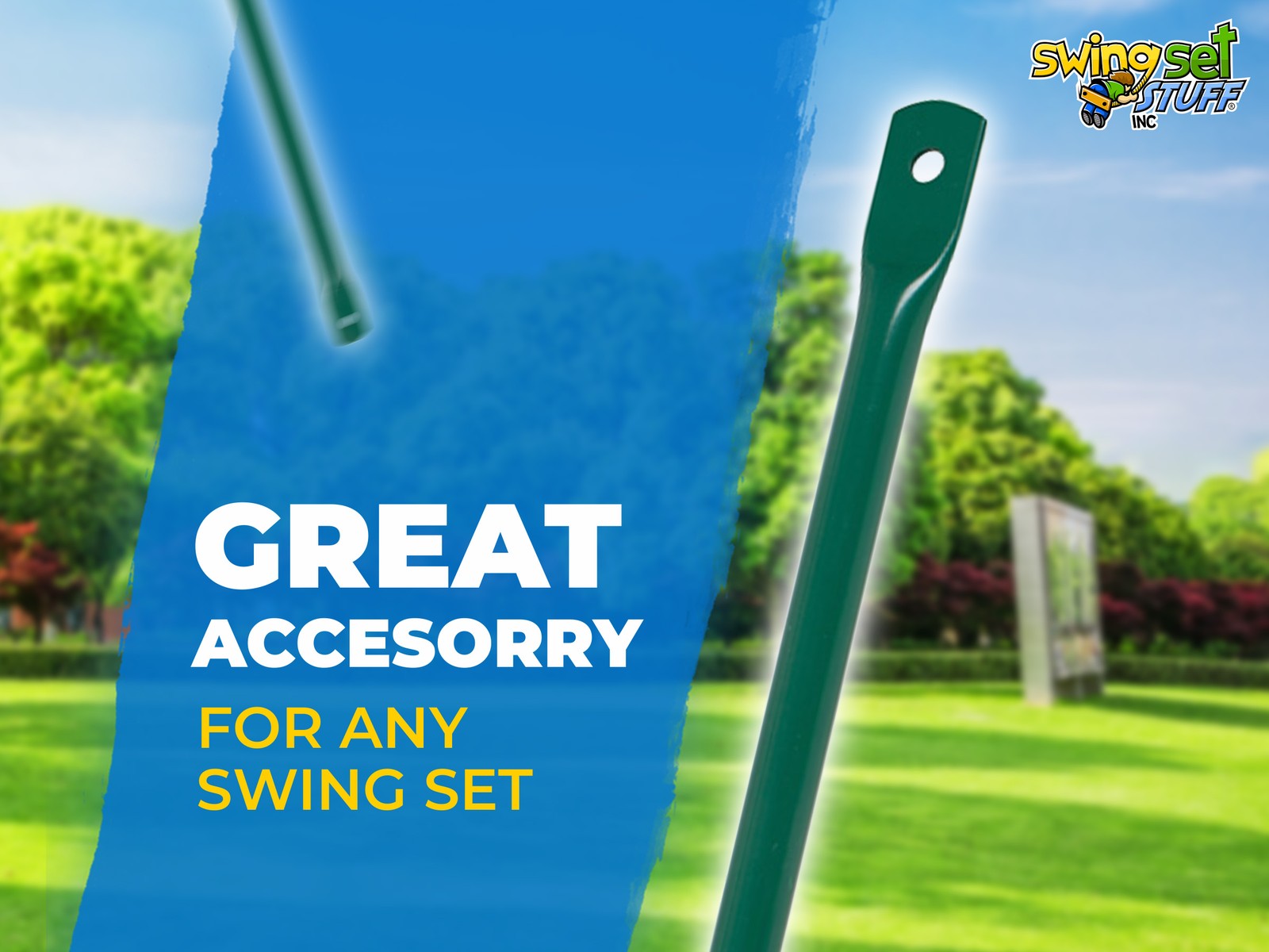 SWING SET STUFF MONKEY BAR (1 PIECE) WITH HARDWARE climb ladder accessories 0256