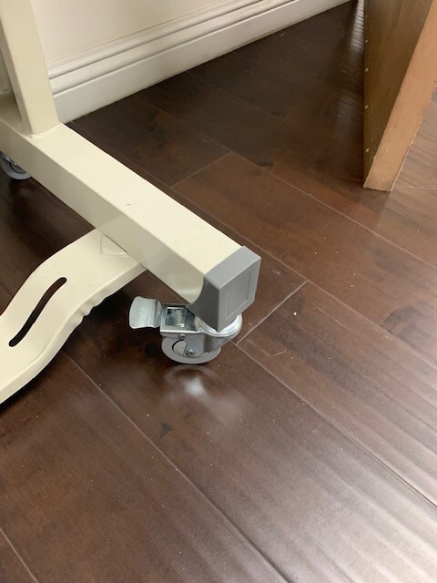 Heavy-Duty "L" Legs Industrial Sewing Table Stand with Wheels (Legs & Wheels)