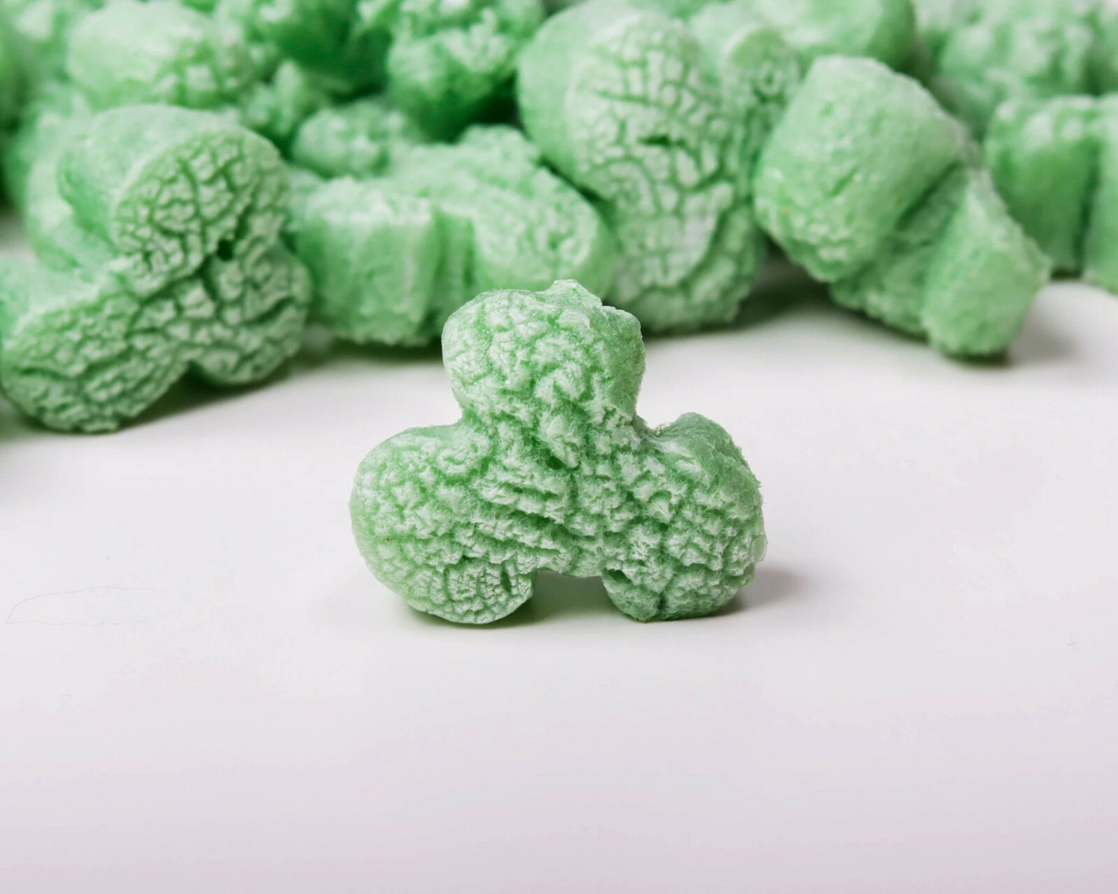FunPak Packing Peanuts Green Shamrocks 1.5 cu ft Compostable Biodegradable