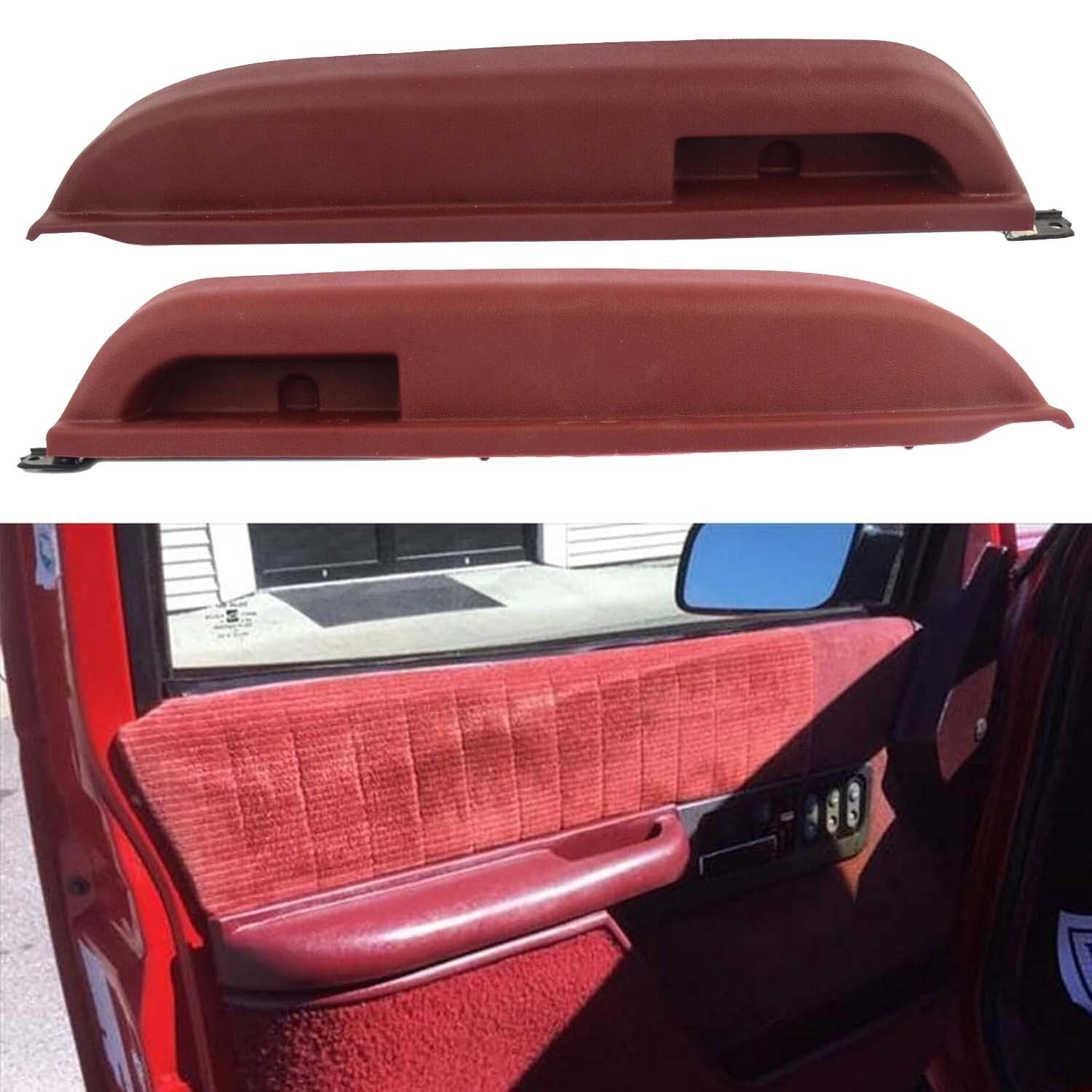 2x Front LH RH Door Armrest Red For 1990-1994 Chevrolet GMC C/K 1500 2500 3500