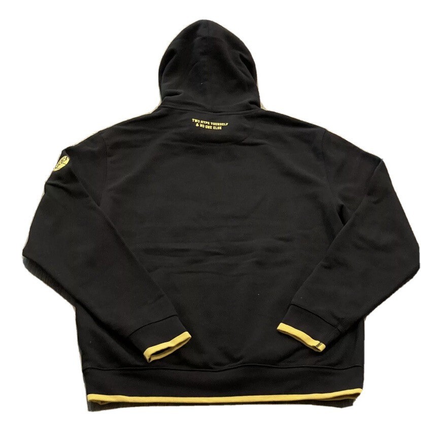 LA Lakers Hoodie Mens L Gold Purple Kente Style Pullover Sweatshirt NBA Fan Gear