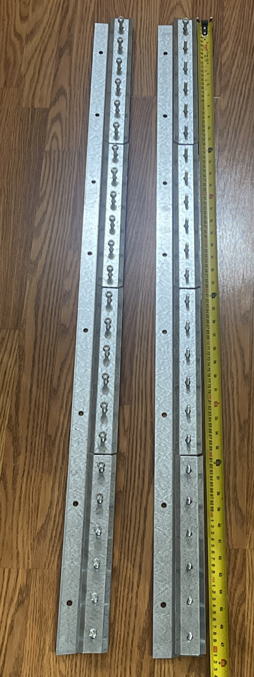 INDUSTRIAL MOUNTING HARDWARE FOR STRIP CURTAIN DOORS: 8FT STEEL STRIP
