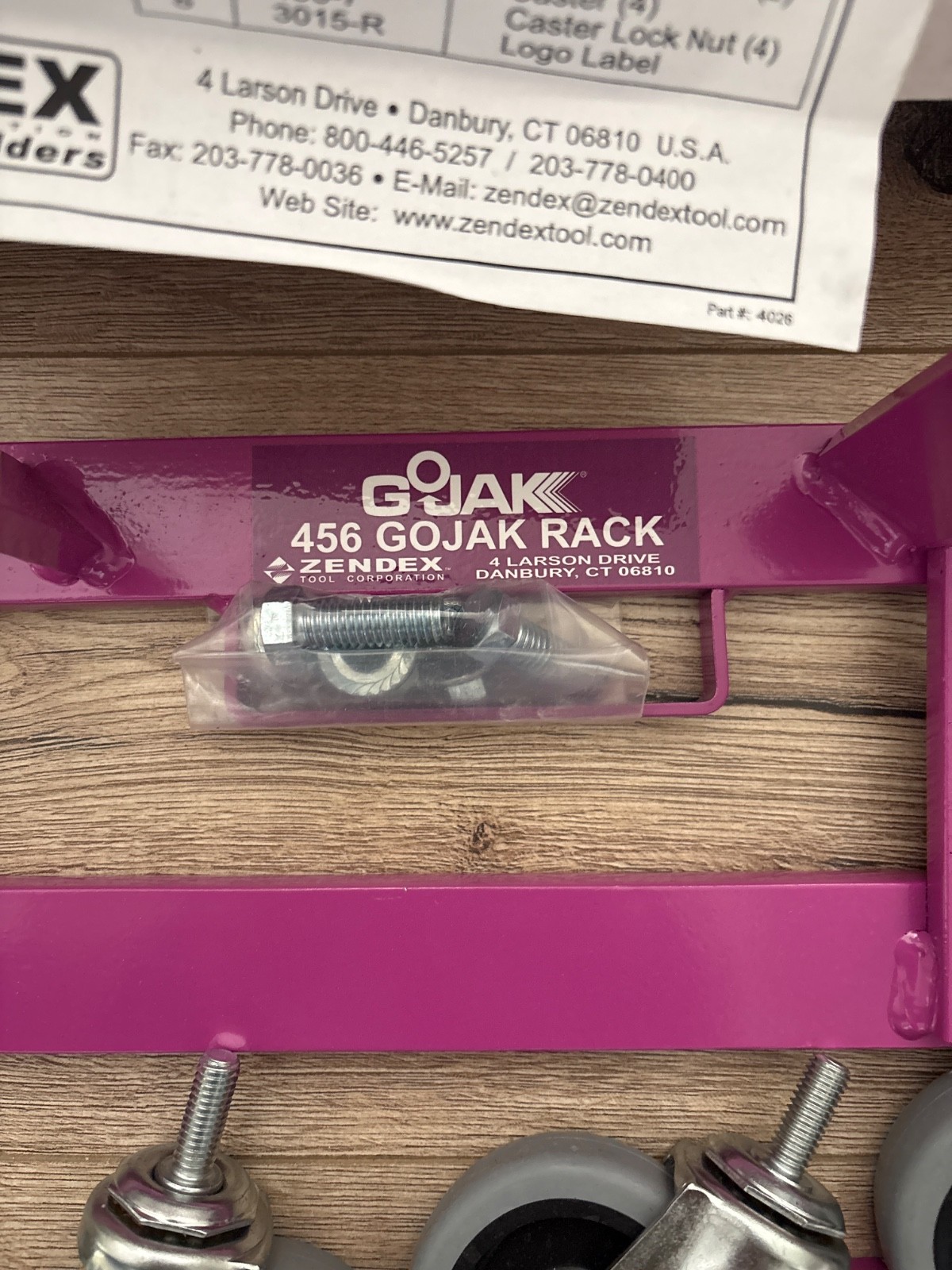 GoJak G567R Car Wheel Dolly Jack Mobile Rolling Storage Rack