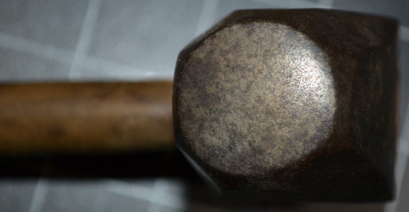 TROW & HOLDEN - BARRE, VT - HAND DRILLING HAMMER - 1 3/4# - VERY GOOD