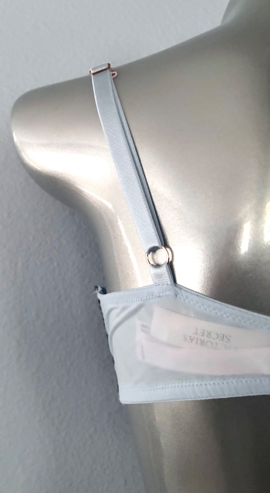 Victoria's Secret Bra Dream Angels Blue Unlined Uplift w/ Sling Boho Floral