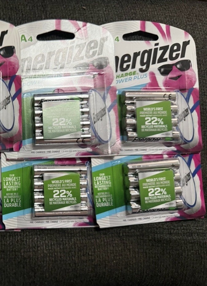 4 pks ENERGIZER AAA Rechargeable Power Plus NiMH Batteries Read! FREE SHIP