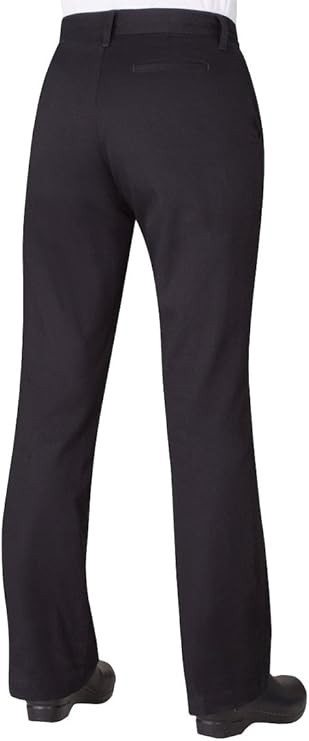NEW! Genuine! Chef Works Professional Women Black Chef Pants PW007-BLK-0