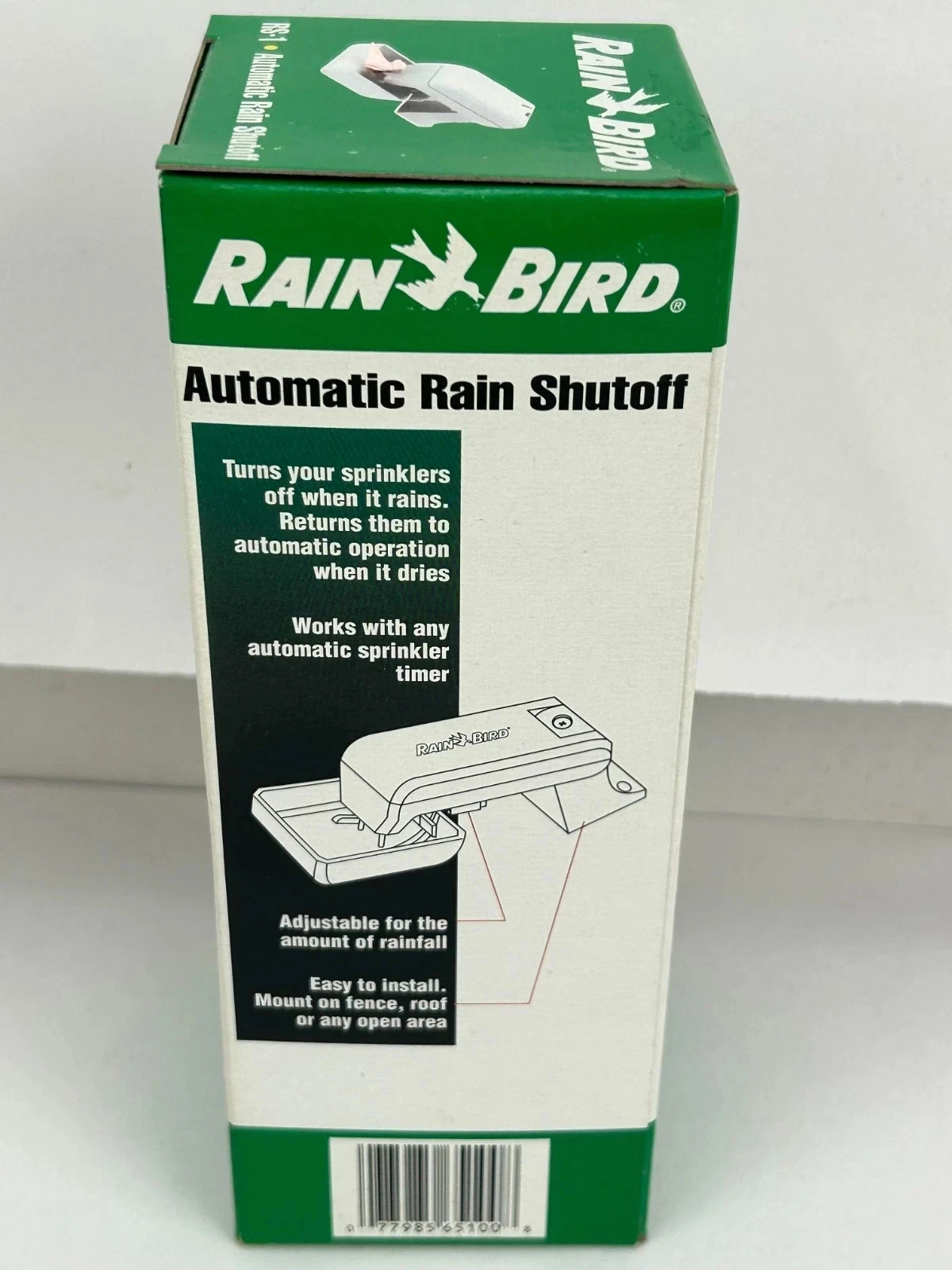 NEW Rain Bird Automatic Rain Shutoff RS-1 Wired Rain Sensor