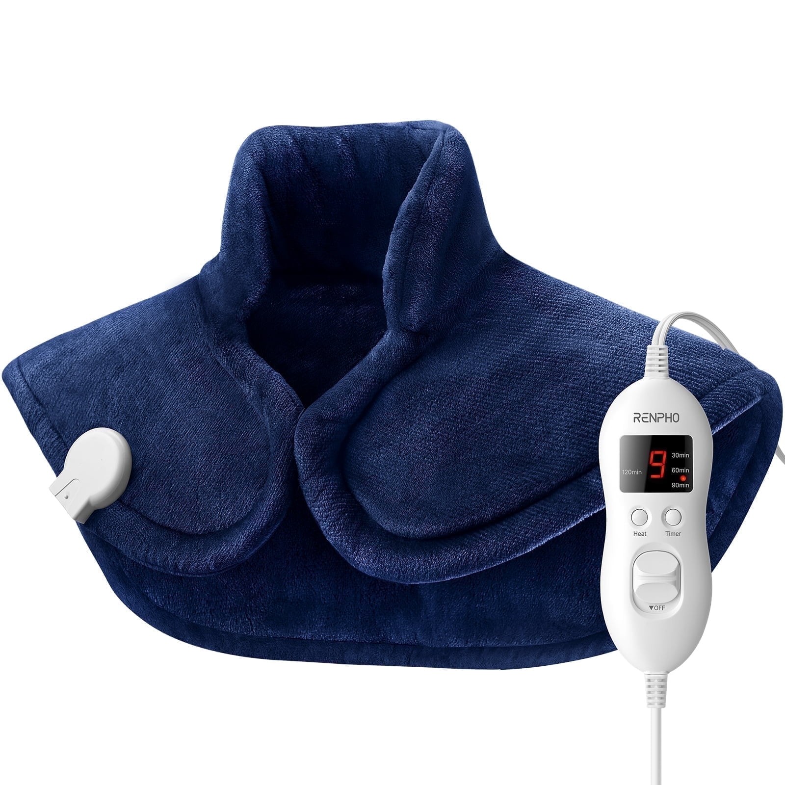 RENPHO Extra Large Heating Pad for Shoulders Neck and Back FSA HSA Eligible Blue